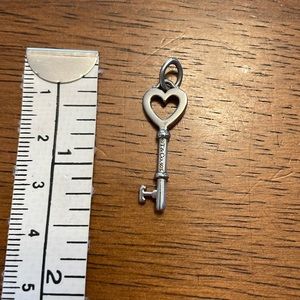 Small Silver Tiffany & Co. Heart Key
